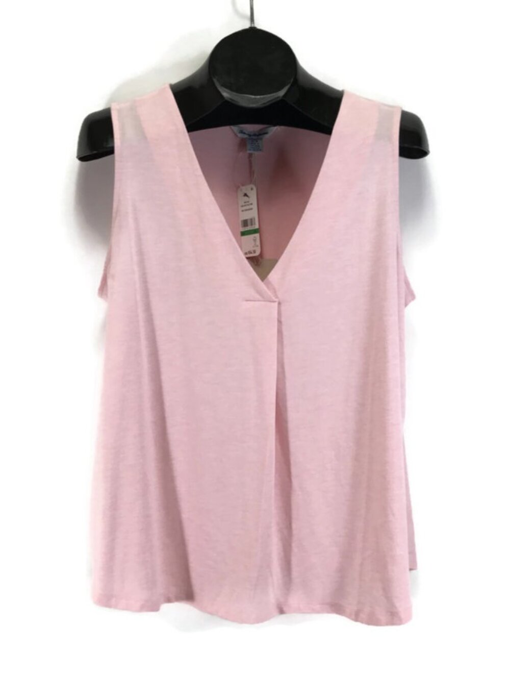 NEW Tommy Bahama Kauai Box Pleat Tank Top Women's Large Bikini Heather Pink Knit